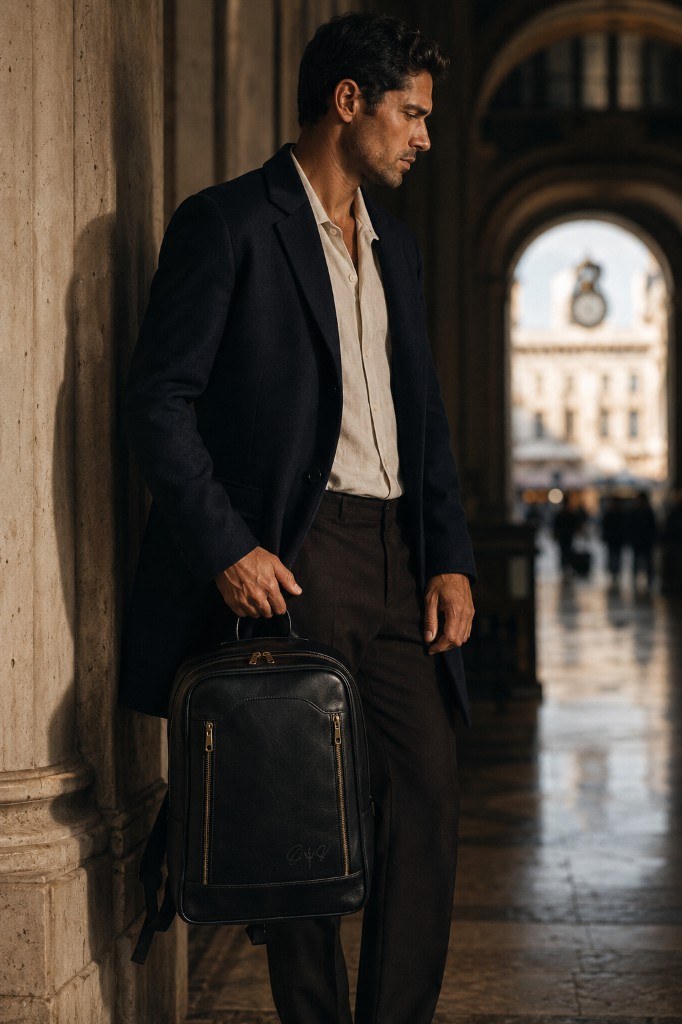 Morral Elite — cuero negro